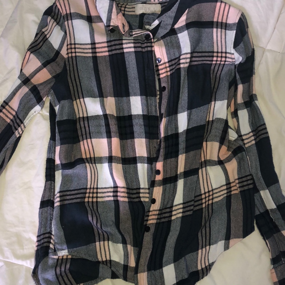 Set of Five Flannels: L.A Hearts & Olive and Oak